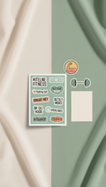 Sticker pack with witty fitness sayings